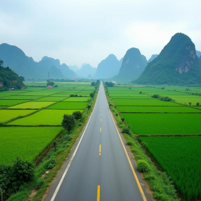 Đường đi đến Đập Tràn Yên Mạc từ trung tâm thành phố Ninh Bình