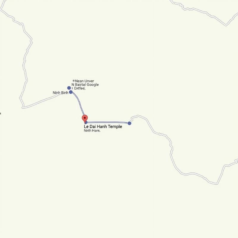 Đường đi đến Đền Vua Lê Đại Hành Ninh Bình qua Google Maps