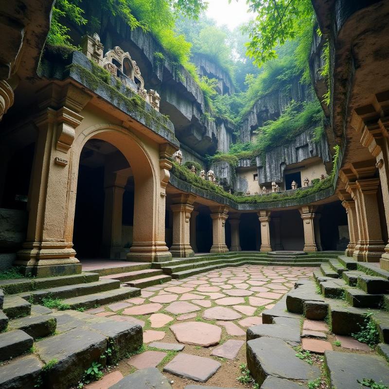 Động Am Tiên Ninh Bình với kiến trúc chùa cổ kính nằm sâu trong lòng núi đá vôi