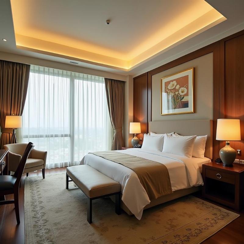 Phòng ngủ sang trọng tại Emeralda Resort Ninh Bình